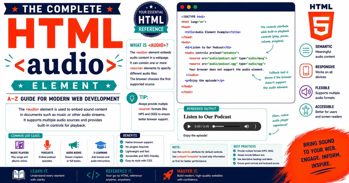 The complete HTML A-Z Reference