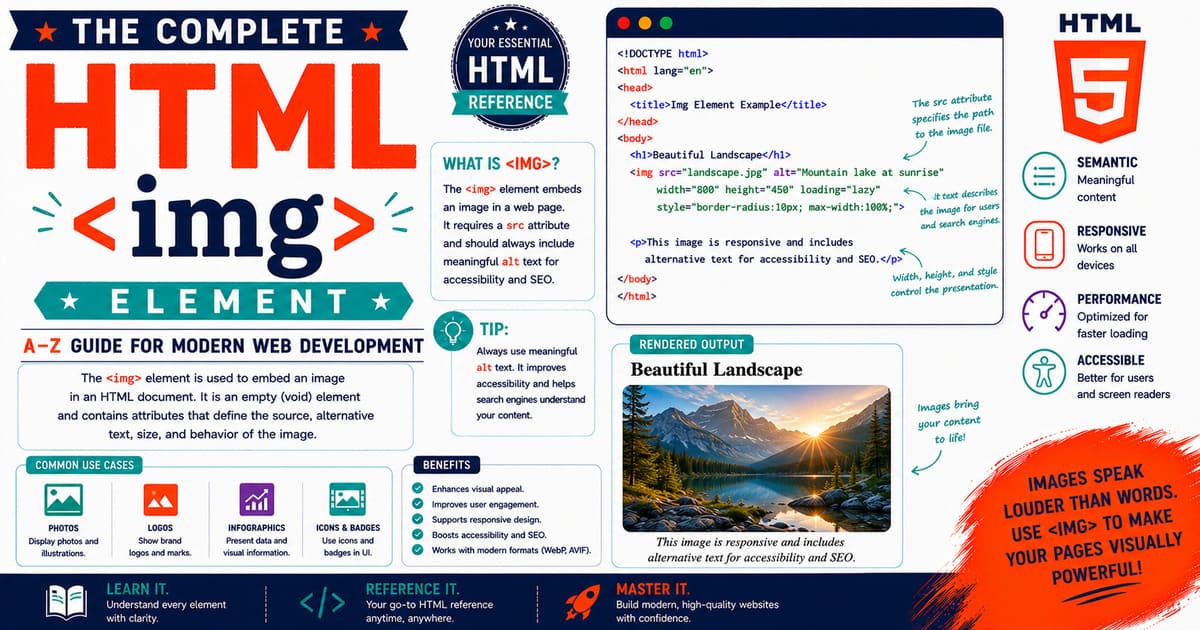 The complete HTML A-Z Reference