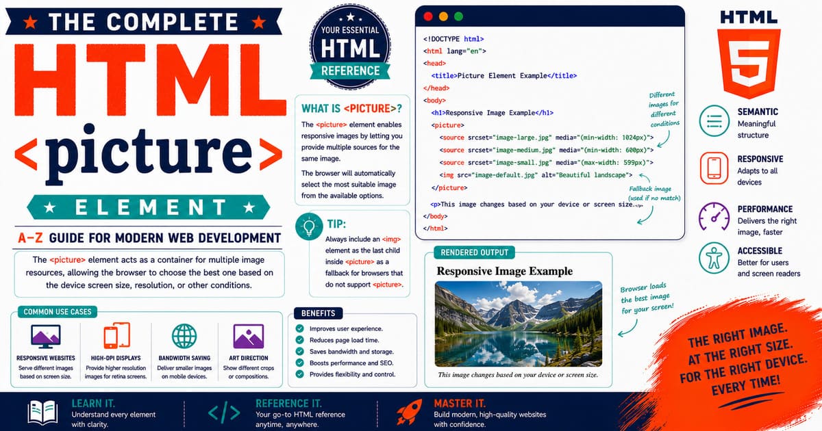 The complete HTML A-Z Reference
