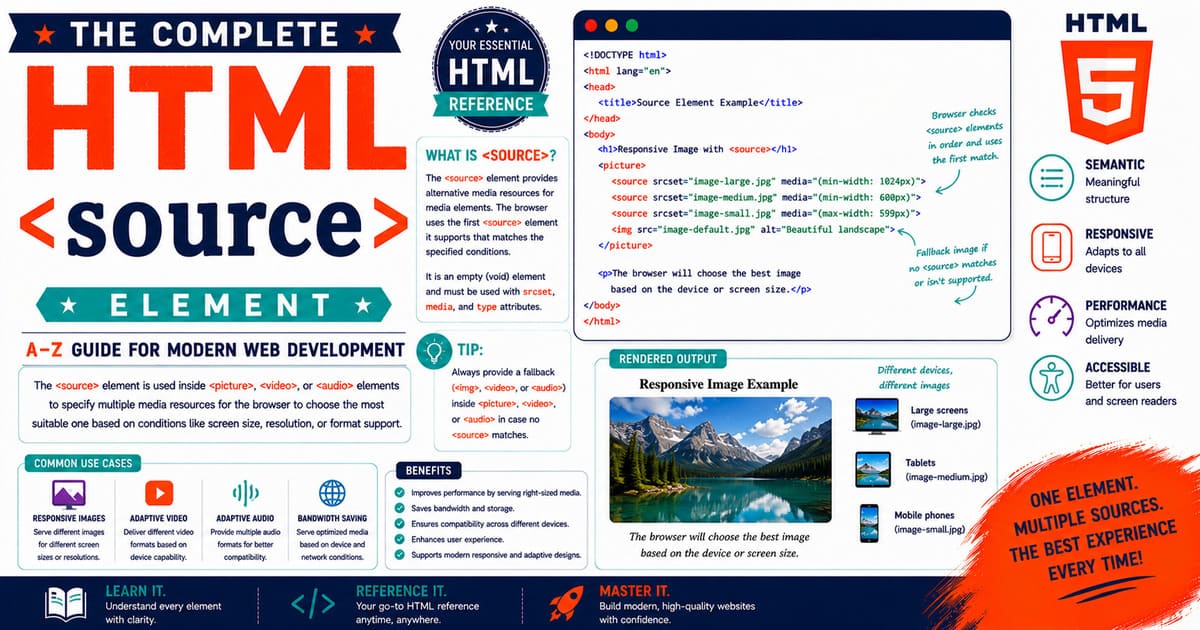 The complete HTML A-Z Reference