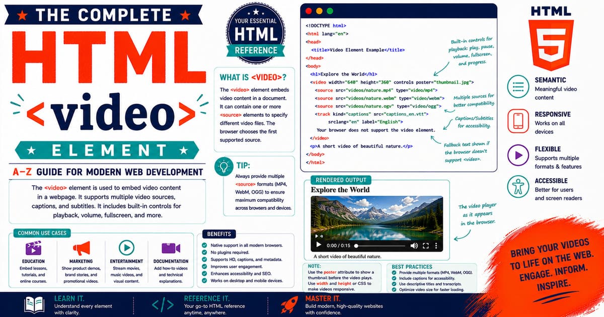 The complete HTML A-Z Reference